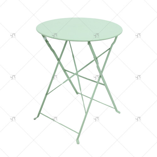 Modern Outdoor Garden Restaurant Coffee Table Garden Metal Furniture Steel Folding Chair Table Outdoor Patio Bistro Furniture