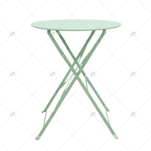Modern Outdoor Garden Restaurant Coffee Table Garden Metal Furniture Steel Folding Chair Table Outdoor Patio Bistro Furniture