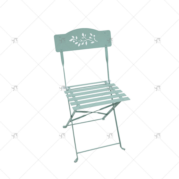Outdoor Durable Steel Folding Bistro Chair for Dining Outdoor Living Room or Park Use for Wedding Events Partylron Folding Chair