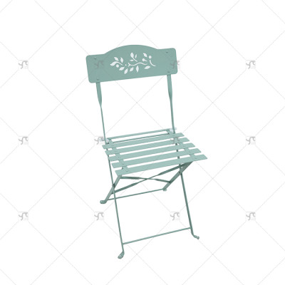 Outdoor Durable Steel Folding Bistro Chair for Dining Outdoor Living Room or Park Use for Wedding Events Partylron Folding Chair