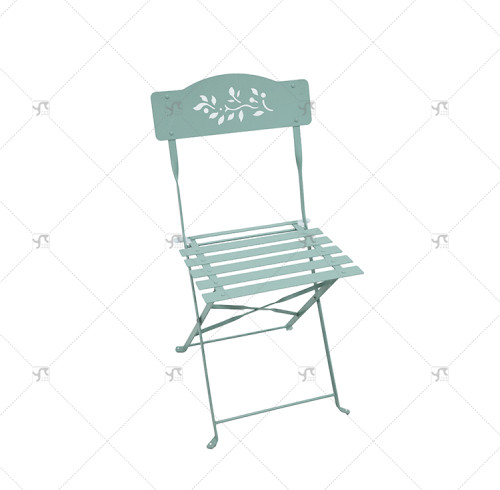 Outdoor Durable Steel Folding Bistro Chair for Dining Outdoor Living Room or Park Use for Wedding Events Partylron Folding Chair