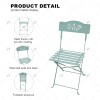 Outdoor Durable Steel Folding Bistro Chair for Dining Outdoor Living Room or Park Use for Wedding Events Partylron Folding Chair