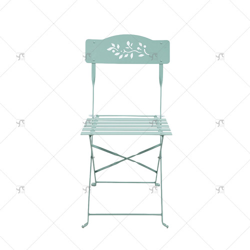 Outdoor Durable Steel Folding Bistro Chair for Dining Outdoor Living Room or Park Use for Wedding Events Partylron Folding Chair