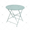 Modern Outdoor Garden Restaurant Coffee Table Garden Metal Furniture Steel Folding Steel Table Hollow Pattern Design Table