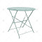 Modern Outdoor Garden Restaurant Coffee Table Garden Metal Furniture Steel Folding Steel Table Hollow Pattern Design Table