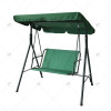 Modern Outdoor 2-Seater Outdoor Steel Frame Swing Chair with Fabric Canopy for Patio Park Double Person Metal Outdoor Furniture
