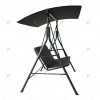 3-Person Metal Frame Swing Chair for Outdoor Terrace Beach Garden Waterproof Canopy for Living Room Outdoor Furniture Swing