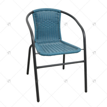 Outdoor Modern Rattan Furniture Leisure Chairs Rattan Backrest Chairs Outdoor Patio Seats for Coffee Shop Outdoor Restaurant