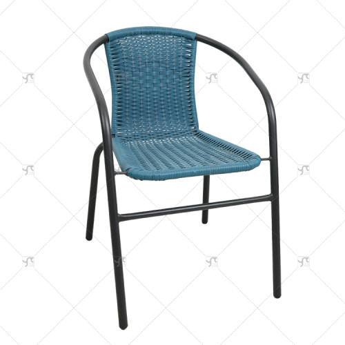 Outdoor Modern Rattan Furniture Leisure Chairs Rattan Backrest Chairs Outdoor Patio Seats for Coffee Shop Outdoor Restaurant