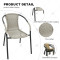 Outdoor Furniture Leisure Chairs Rattan Backrest Chairs Outdoor Patio Seats for Coffee Shop Outdoor Restaurant for Courtyard Use