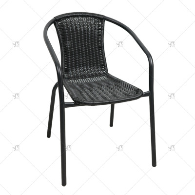 Outdoor Furniture Leisure Chairs Rattan Backrest Chairs Outdoor Patio Seats for Coffee Shop Outdoor Restaurant for Courtyard Use
