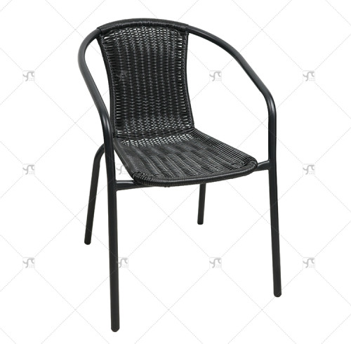 Outdoor Furniture Leisure Chairs Rattan Backrest Chairs Outdoor Patio Seats for Coffee Shop Outdoor Restaurant for Courtyard Use