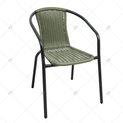 Outdoor Furniture Leisure Chairs Rattan Backrest Chairs Outdoor Patio Seats for Coffee Shop Outdoor Restaurant for Courtyard Use