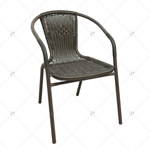 Outdoor Furniture Leisure Garden Chairs Rattan Backrest Chairs Outdoor Patio Seats for Coffee Shop Outdoor Restaurant