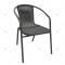 Outdoor Furniture Leisure Garden Chairs Rattan Backrest Chairs Outdoor Patio Seats for Coffee Shop Outdoor Restaurant