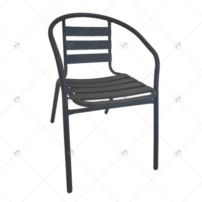 Outdoor Garden Steel Frame Stackable Chair Cafe Garden Portable Modern Restaurant Cafe Furniture Dining Chairs for Events