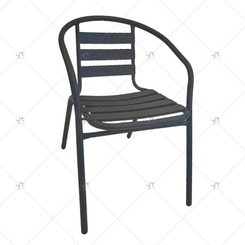 Outdoor Garden Steel Frame Stackable Chair Cafe Garden Portable Modern Restaurant Cafe Furniture Dining Chairs for Events