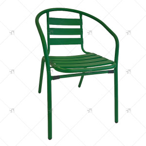 Outdoor Garden Steel Frame Stackable Chair Cafe Garden Portable Modern Restaurant Cafe Furniture Dining Chairs for Events
