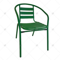 Outdoor Garden Steel Frame Stackable Chair Cafe Garden Portable Modern Restaurant Cafe Furniture Dining Chairs for Events