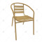 Outdoor Garden Steel Frame Stackable Chair Cafe Garden Portable Modern Restaurant Cafe Furniture Dining Chairs for Events