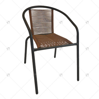 Outdoor Leisure Tables and Chairs Hotel Terraces Backrest Chairs Villas Gardens Rattan Chairs for Outdoor Courtyard Use