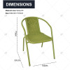 Outdoor Leisure Tables and Chairs Hotel Terraces Backrest Chairs Villas Gardens Rattan Chairs for Outdoor Courtyard Use