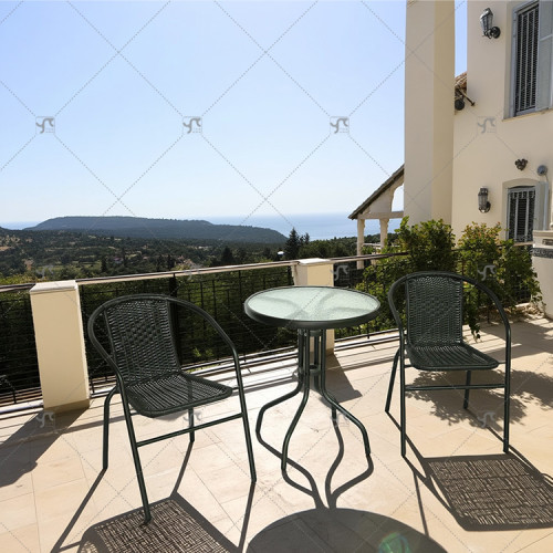 Outdoor Leisure Tables and Chairs Sets Of3 Hotel Terraces Backrest Chairs Villas Gardens Rattan Chairs for Outdoor Courtyard Use