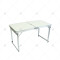 Outdoor Aluminum Foldable Dining Table Portable Camping Table Easy Folding and Saving Space Lightweight Picnic Table for Family