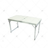Outdoor Aluminum Foldable Dining Table Portable Camping Table Easy Folding and Saving Space Lightweight Picnic Table for Family