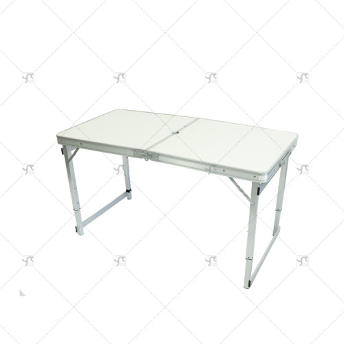 Outdoor Aluminum Foldable Dining Table Portable Camping Table Easy Folding and Saving Space Lightweight Picnic Table for Family