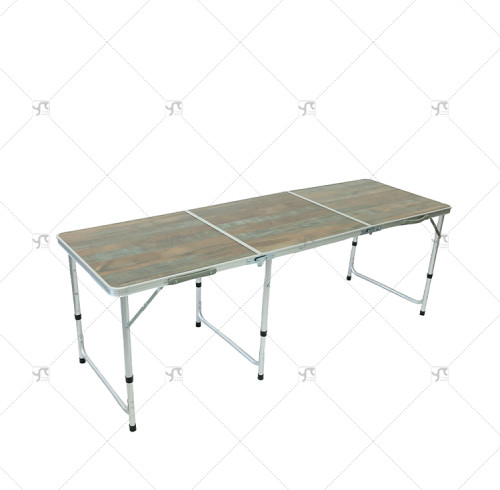 180cm Portable Aluminum Outdoor Folding Table Longer Simple Dining Stall Shelf for Sports  Entertainment Easy to Carry Use