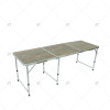180cm Portable Aluminum Outdoor Folding Table Longer Simple Dining Stall Shelf for Sports  Entertainment Easy to Carry Use