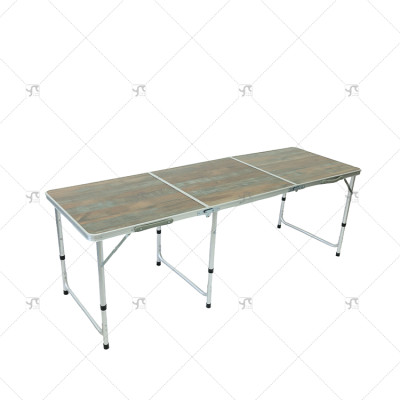 180cm Portable Aluminum Outdoor Folding Table Longer Simple Dining Stall Shelf for Sports  Entertainment Easy to Carry Use