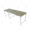 180cm Portable Aluminum Outdoor Folding Table Longer Simple Dining Stall Shelf for Sports  Entertainment Easy to Carry Use