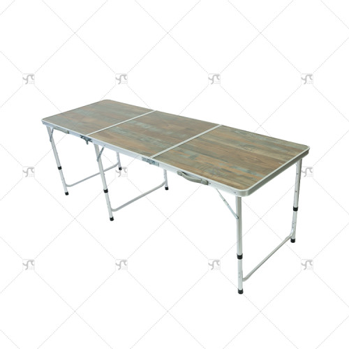 180cm Portable Aluminum Outdoor Folding Table Longer Simple Dining Stall Shelf for Sports  Entertainment Easy to Carry Use
