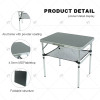 Outdoor Small Folding Table Portable Camping Table with Mesh Lightweight Aluminum with Carry Handle for Camping Picnic Outdoor