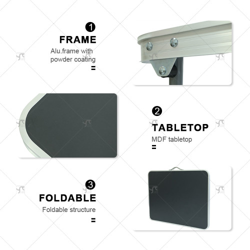 Modern Outdoor Aluminum Alloy Folding Portable Multi-Functional Mini Dining Table for Home Self Driving Travel Hotel Use Indoor