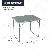 Modern Outdoor Aluminum Alloy Folding Portable Multi-Functional Mini Dining Table for Home Self Driving Travel Hotel Use Indoor