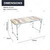 Portable Aluminum Furniture Patio Garden Table Foldable Metal Camping Table Bbg Picnic Outdoor Folding Table and Chairs Set
