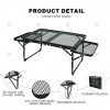 Modern Adjustable Portable Folding Expandable Dining Living Room Picnic Garden Bbq Camping Metal Outdoor Folding Portable Tables