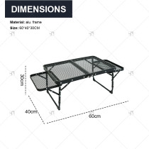 Modern Adjustable Portable Folding Expandable Dining Living Room Picnic Garden Bbq Camping Metal Outdoor Folding Portable Tables
