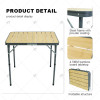 Outdoor Camping Picnicking Barbecue Folding Tables Steel Alloy Beach Tables Steel Tables and Chairs Folding Tables and Chairs
