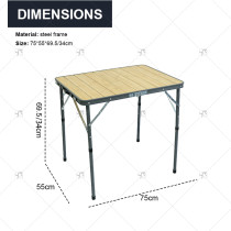 Outdoor Camping Picnicking Barbecue Folding Tables Steel Alloy Beach Tables Steel Tables and Chairs Folding Tables and Chairs