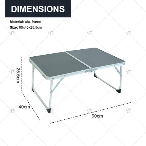 Outdoor Portable Aluminum Folding Picnic Table and Chair Set for Camping Easy-to-Carry Outdoor Furniture for Parks and Courtyard