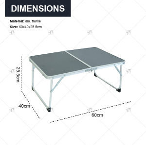 Outdoor Portable Aluminum Folding Picnic Table and Chair Set for Camping Easy-to-Carry Outdoor Furniture for Parks and Courtyard