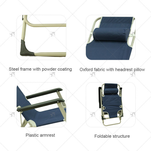 Adjustable Zero Gravity Steel Chair China's Portable Folding Beach Sun Loungers Fishing Outdoor Camping Lron Outdoor Furniture
