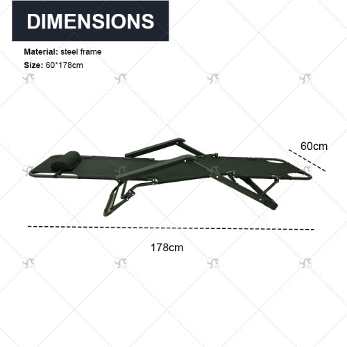 Outdoor Adjustable Portable Fold Folding Fabric Camping Lounge Deck Sea Beach Folding Chair Set Ring Camp OEM Cheap Custom Steel