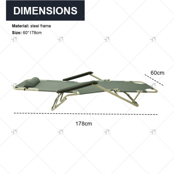 Hot Selling Camping Outdoor Folding Garden Zero Adjustable Chair Folding Reclining Beach Chair Folding Gravity Lounge Chair