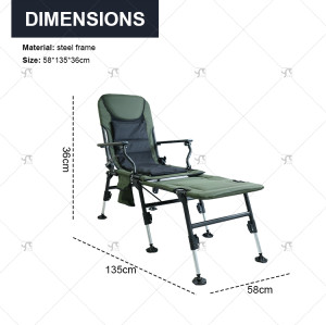 Multiple Style Adjustable Backrest Legs Collapsable Portable Outdoor Folding Recliner Camping Garden Beach Fishing Chairs