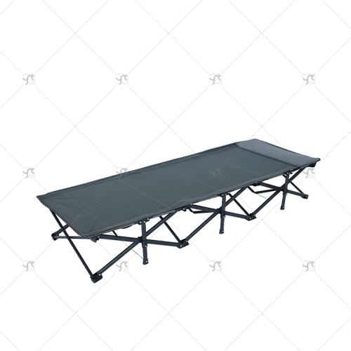 Outdoor Folding Bed Beach Folding Lounge Chair Noon Break Outdoor Camping Portable Folding Metal Single Sofa Bed Lunch Break Bed